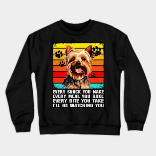 Posh Pups Trendy Tee Featuring the Sophistication of Yorkies Crewneck Sweatshirt